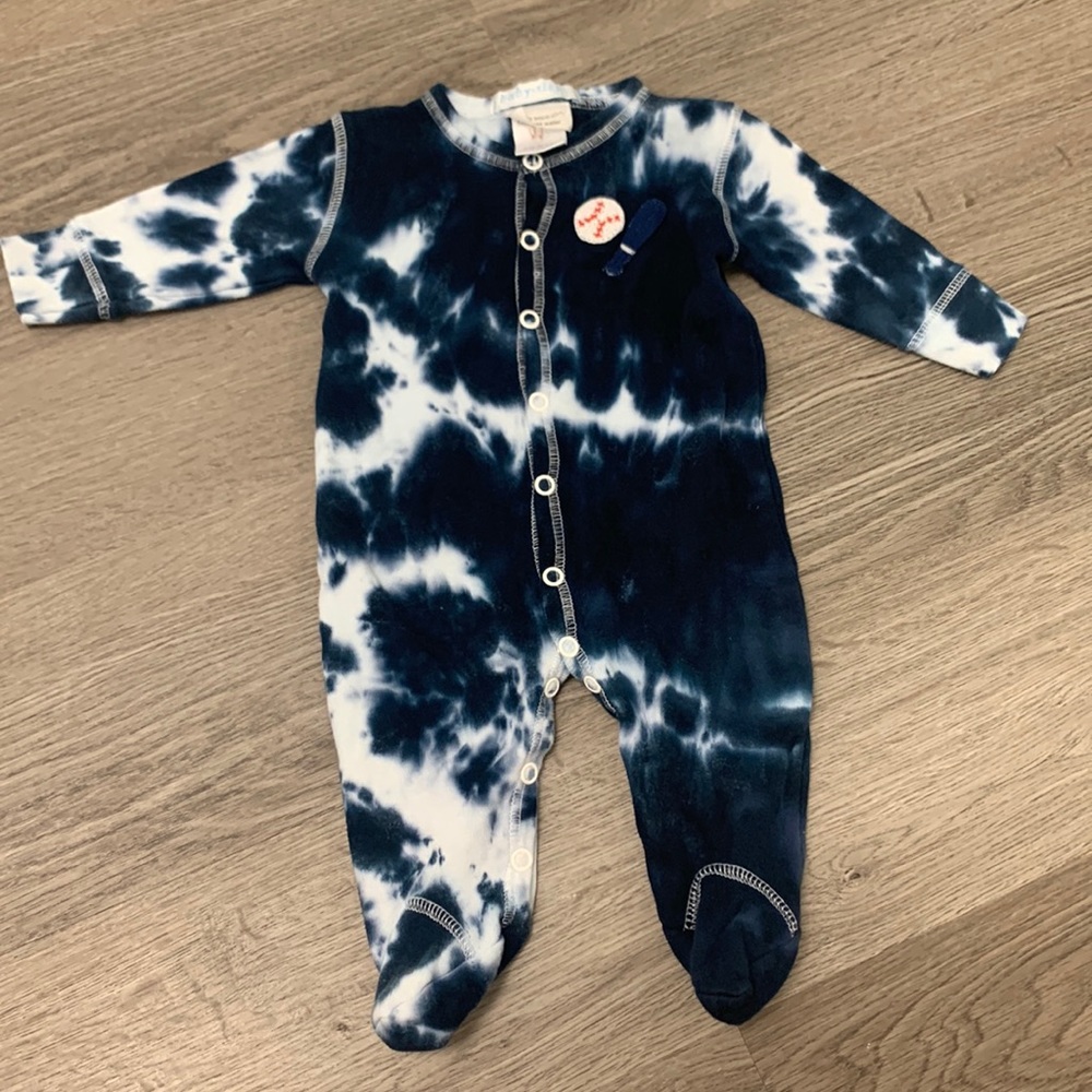 Baby steps footie baseball- newborn